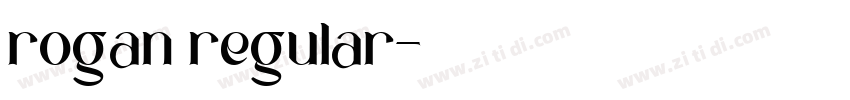 rogan regular字体转换
